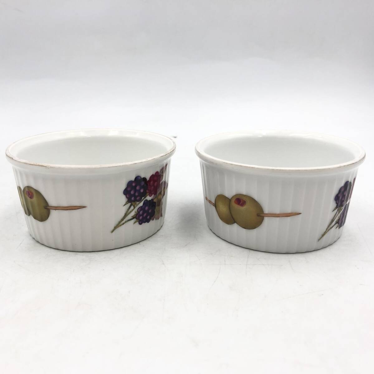 【Royal Worcester】オーブン皿 耐熱皿 オリーブ ロイヤルウースター イヴシャム ココット皿拍卖