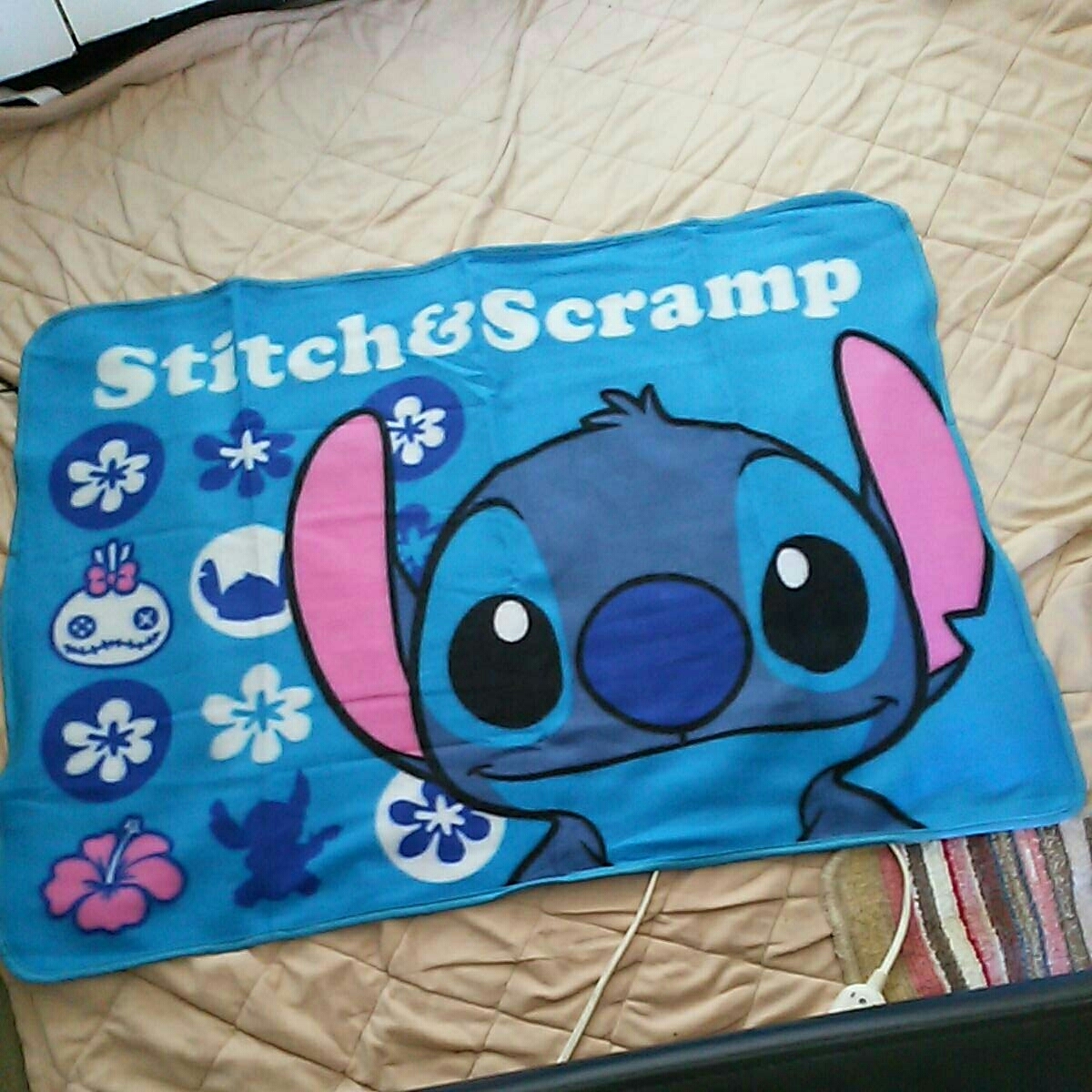 非売品☆ディズニー☆スティッチ☆ブランケット☆約100×70cm☆①☆残1拍卖