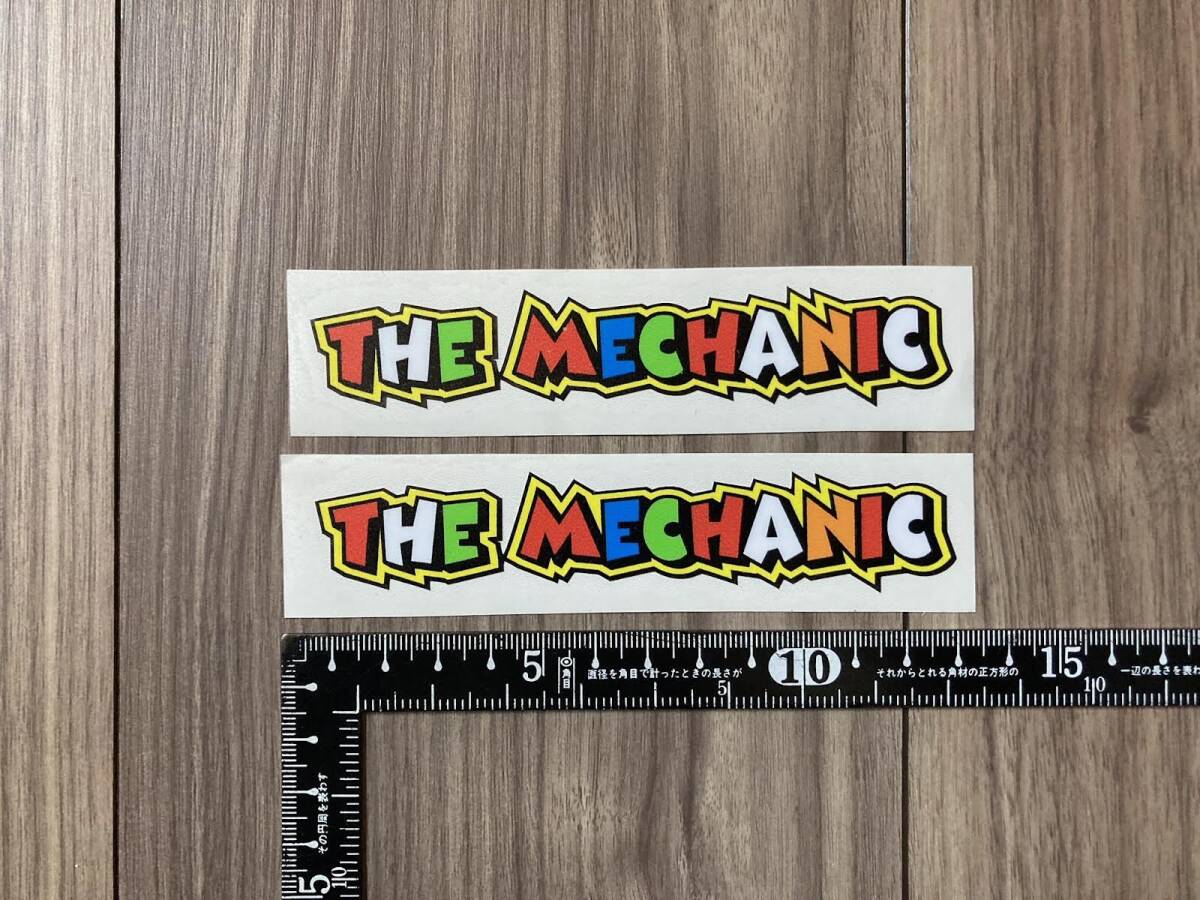 送料無料 Valentino Rossi THE MECHANIC stickers decals バレンティーノ・ロッシ ドクター ステッカー シール デカール 130mm x 25mm拍卖