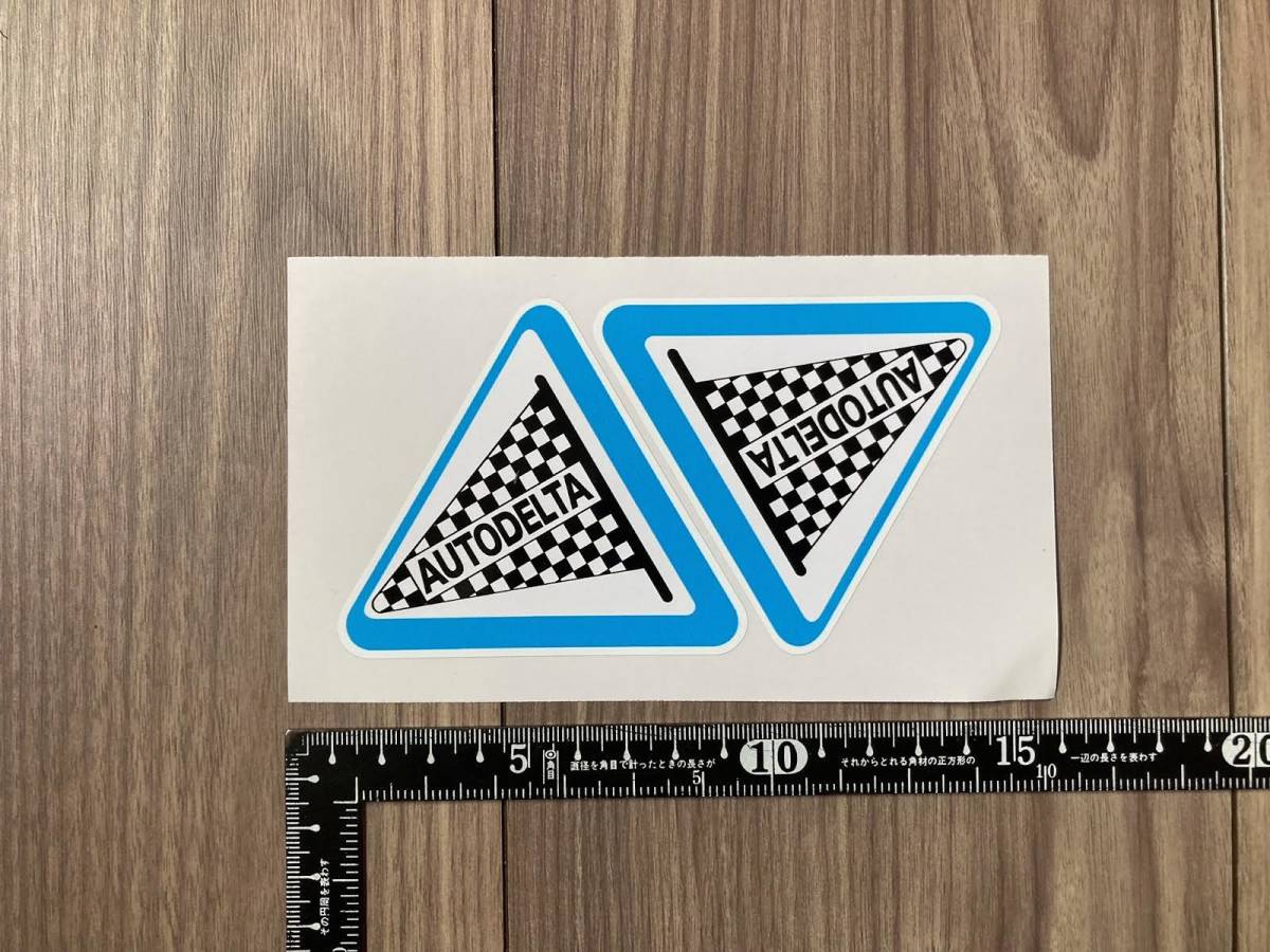 ★送料無料★Autodelta アウトデルタ ステッカー デカール ペア セット 84mm x 75mm拍卖