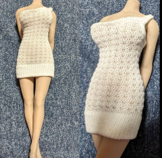 1/6ドール用 TBLeague ファイセンS07 クールガール サマーニット ワンショルダー ワンピ拍卖