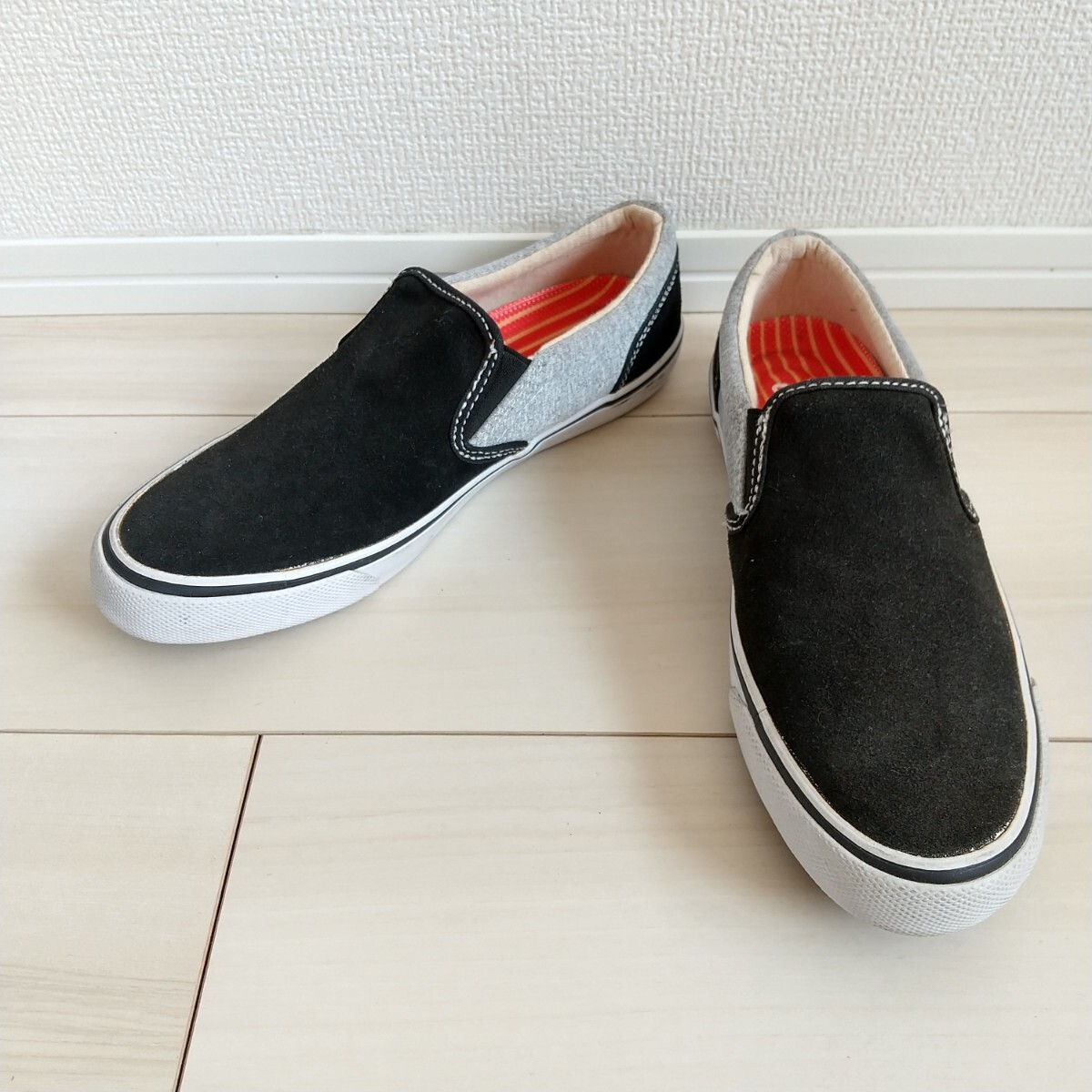 ◎(434)Jade Crew ブラック×グレー シューズ(24.0cm)拍卖