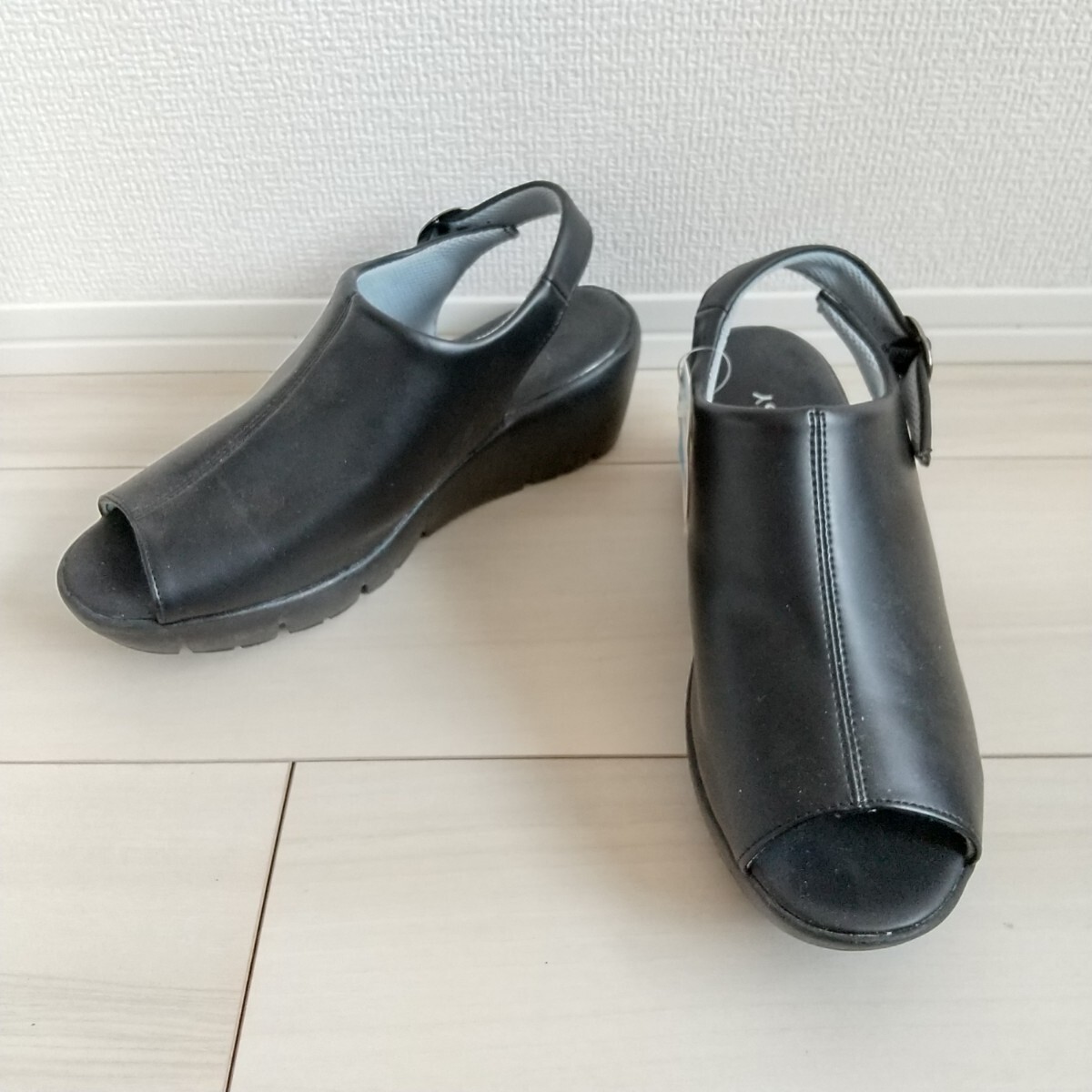 ☆(425)PANSY ブラック サンダル(Lサイズ)拍卖