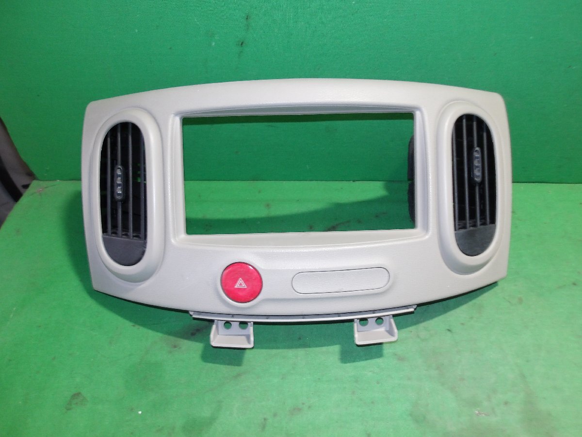 【D】日産 キューブ NZ12/Z12 純正 オーディオパネル 68260 1FA0A 横20.1cm×縦10.1cm拍卖