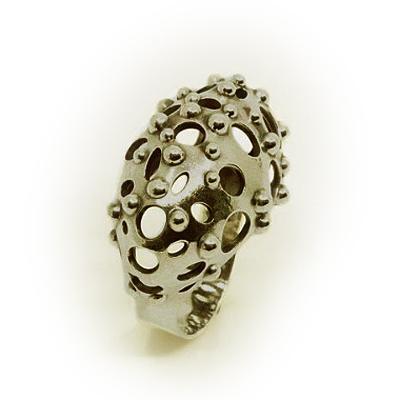 ☆SV925 銀製 指輪 プラネット 惑星 リング☆ルーマニア製 【手作り】拍卖