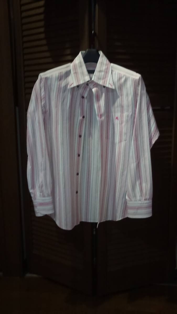 スタイリスト 私物 出展 バーバリー ブラック レーベル マルチ ストライプ 長袖 シャツ ピンク 桃 1 Paul Smith HIDEAWAYS NICOLE MB 送料拍卖