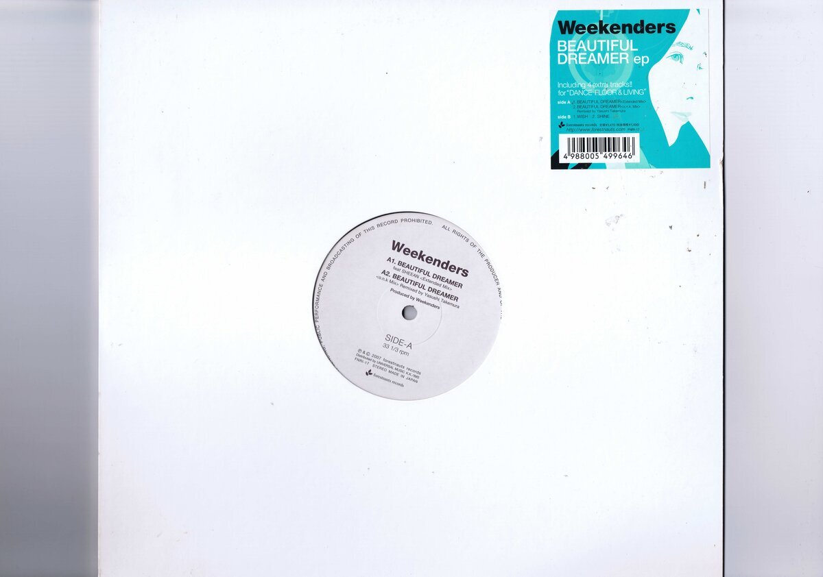 盤質良好 国内盤 12inch Weekenders / Beautiful Dreamer EP FNRI-17拍卖
