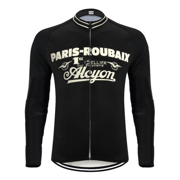 新品 長袖 サイクルジャージ レトロデザイン No30 XXL フランス フロントジップ ウェア メンズ サイクリング スポーツ ロードバイク MTB拍卖