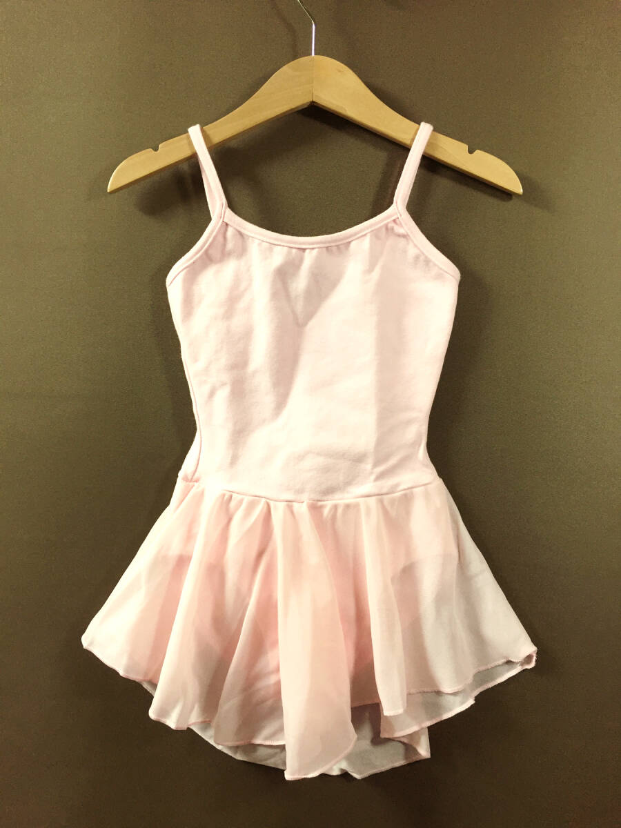 f■ブラジル製 子供用 PRIMA SOFTプリマソフト バレエ用スカート付きパイピングレオタード 4-6/可拍卖