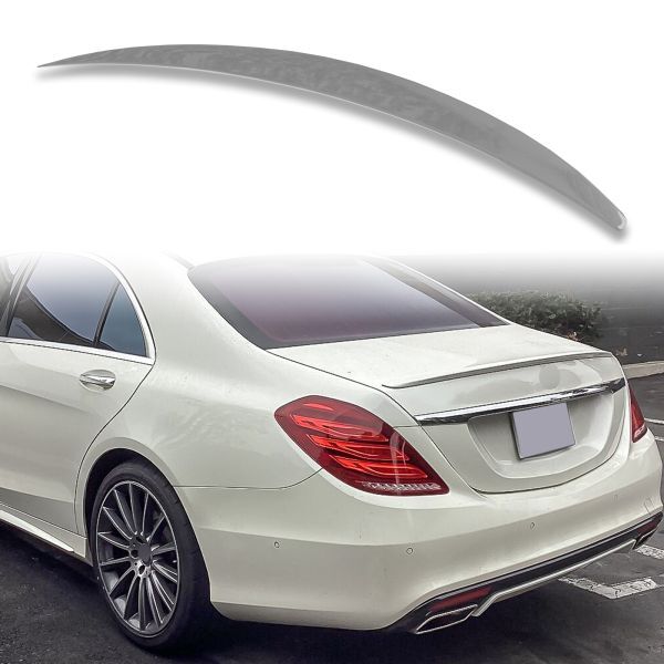 純正色塗装 ABS製 トランクスポイラー メルセデスベンツ用 Sクラス W222用 Aタイプ ポン付け カラーコード: 992 QTS-27932拍卖