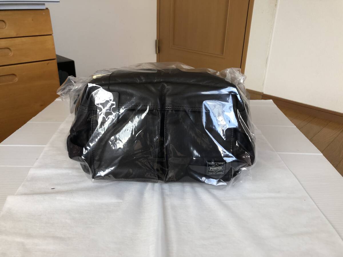 ポーター タンカー レザー 2way ウエスト ポーチ レザー ボディー バッグ ブラウン 旅行 ジム スポーツ スリング ほぼ新品拍卖