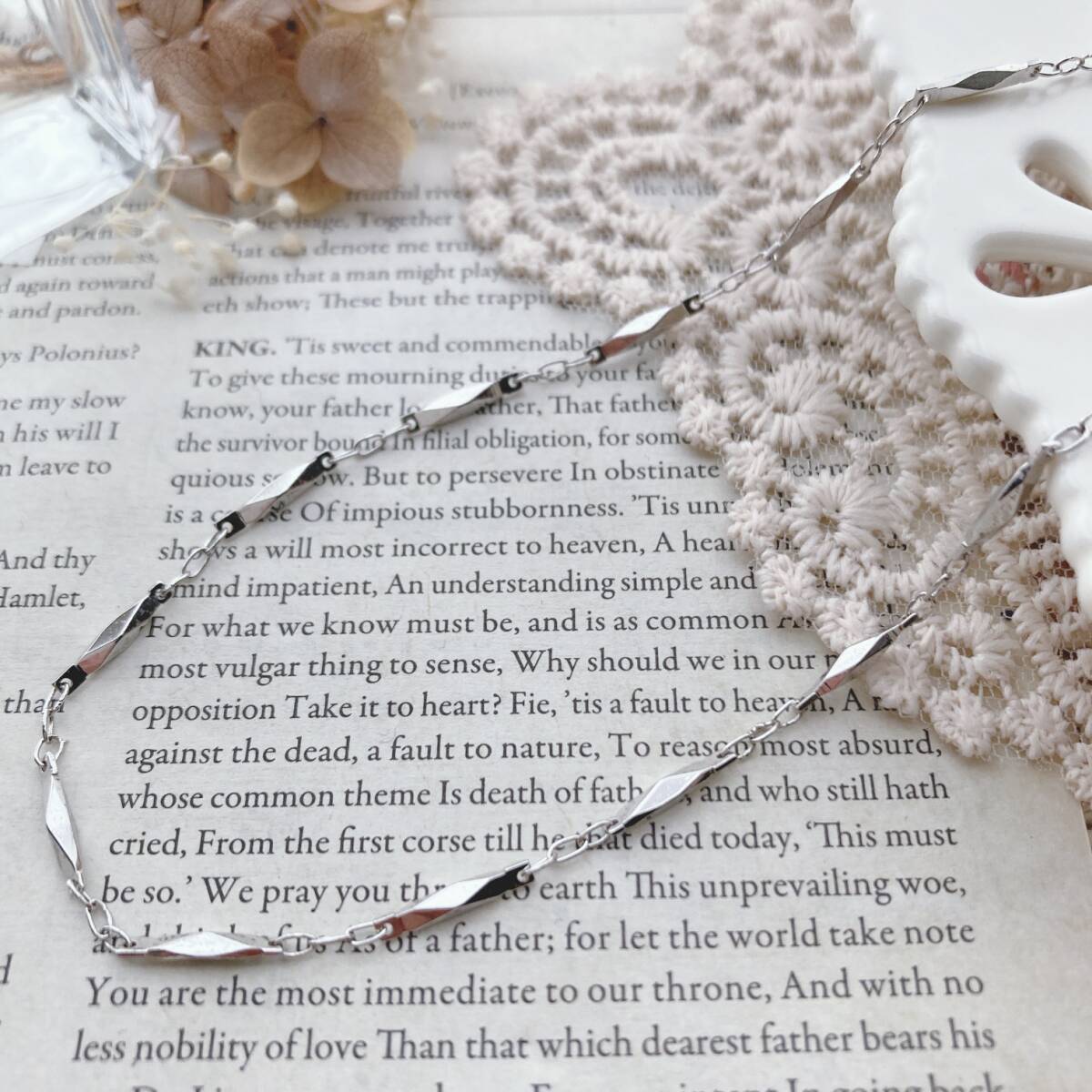 チェーンネックレス シルバーカラー K18GF刻印 細目 メンズ レディース☆japan Vintage jewelry accessories k0406拍卖