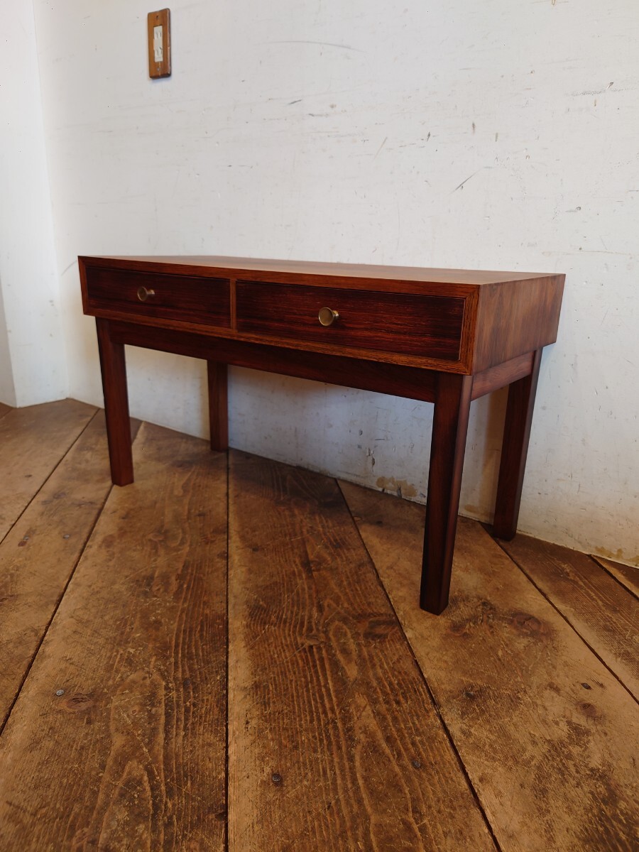 北欧 デンマーク ビンテージ ローズウッド材 チェスト 幅79cm CH083/モダン ローテーブル ナイトチェスト サイドテーブル 飾り棚 店舗什器拍卖