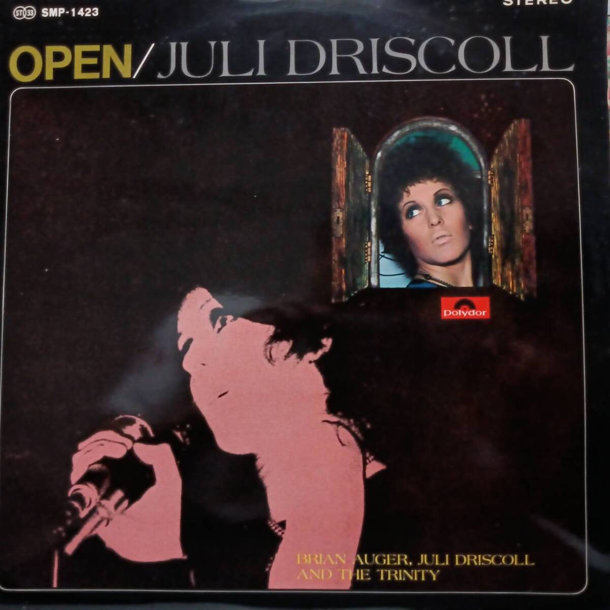 レア!日本POLYDORオリジLP 初版ペラジャケ Julie Driscoll, Brian Auger & The Trinity / Open 1969年 SMP-1423 ジャケ違い!Juli 名義拍卖