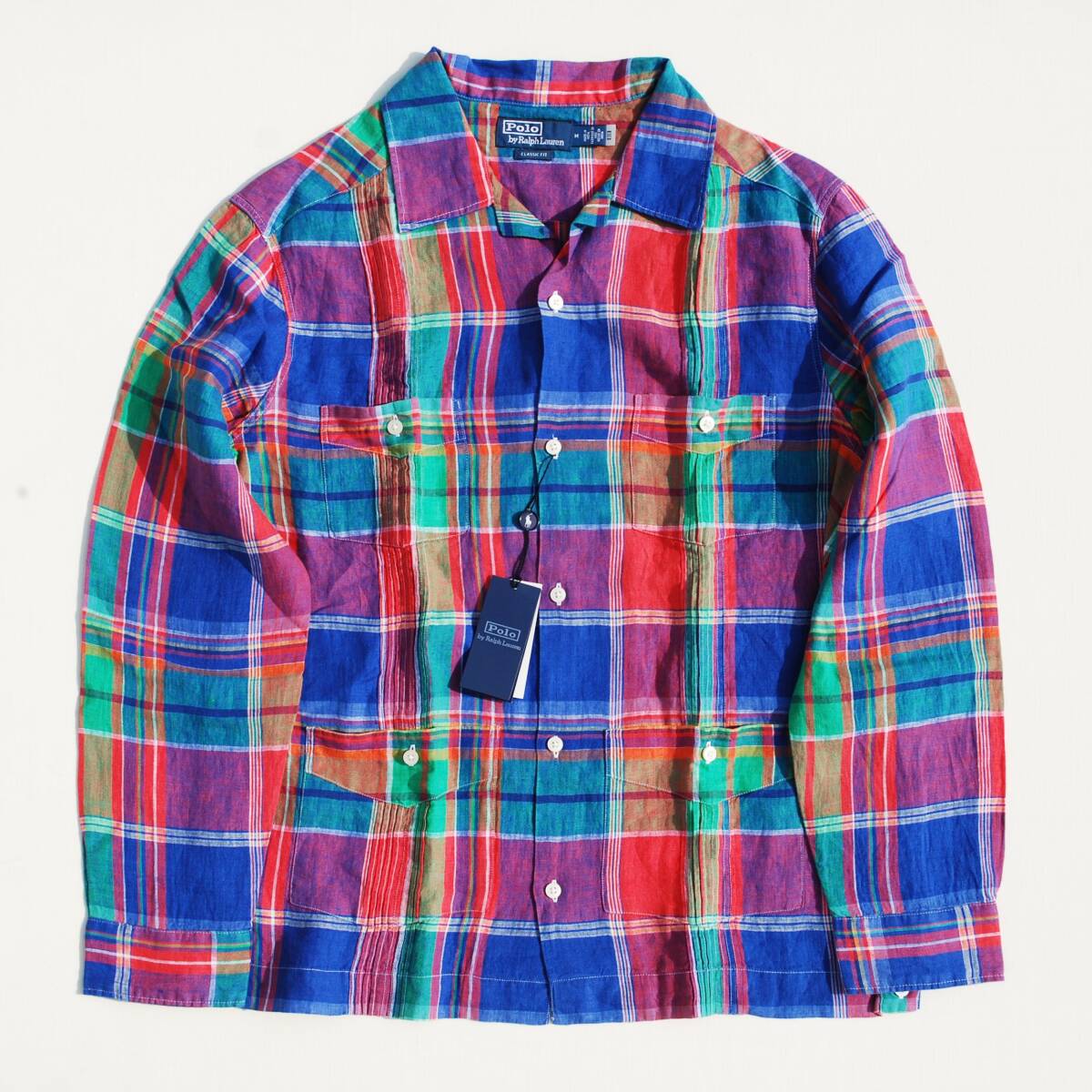 POLO RALPH LAUREN ポロラルフローレン クラシック フィット プラッド リネン シャツ拍卖