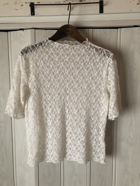 ◆W.W.G/フーズフーギャラリー/ホワイト総レースブラウス◆hns拍卖
