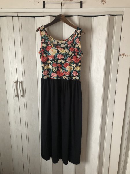 ◆SLENDER/花柄ドッキングマキシワンピース◆bs拍卖