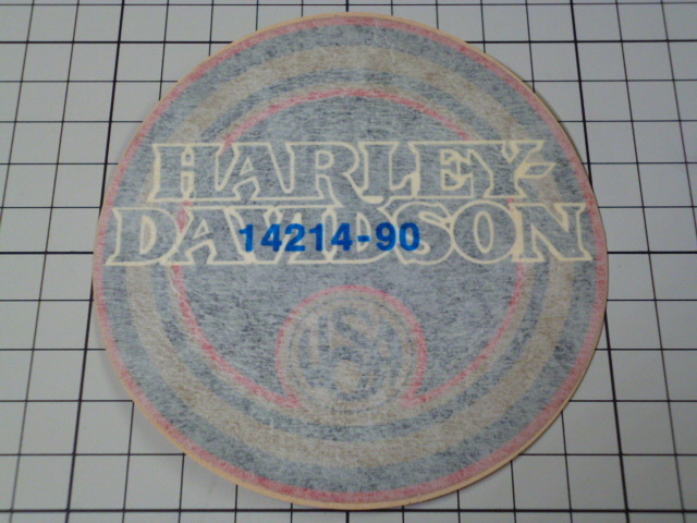 希少 ハーレー ダビッドソン 純正品 ステッカー 当時物 です( 14214-90 /102mm) HARLEY DAVIDSON FLTCU FLHTCU デカール拍卖
