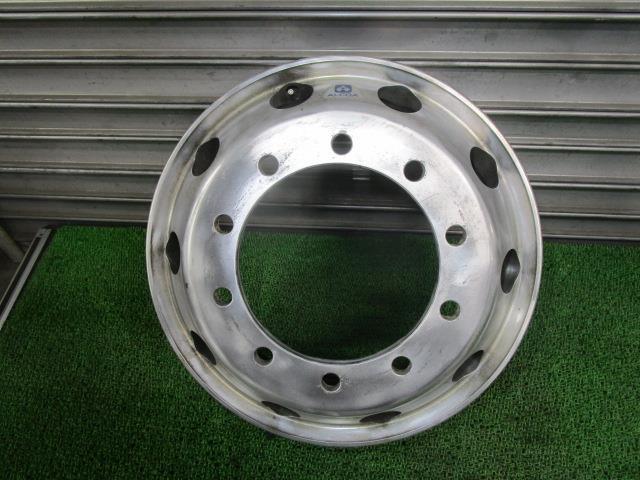 ふそう大型車 スーパーグレート QKG-FU54VZ アルミホイール 22.5インチ 7.50J 162 10穴 1本 ポリッシュ ALCOA -F- WWW TTT /41153拍卖