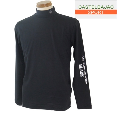 【春夏SALE】カステルバジャック スポーツ/CASTELBAJAC プリントインナーTシャツ 46/Mサイズ 154-黒系拍卖