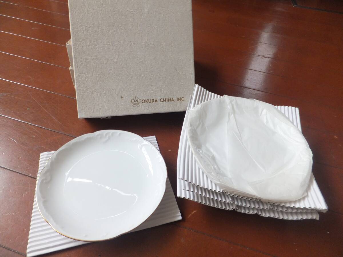 未使用品!大倉陶園の銘々皿5枚を格安で!拍卖