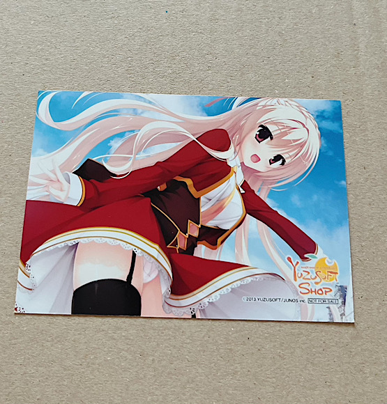 ゆずソフト ショップ 天色*アイルノーツ シャーリィ ブロマイド 非売品 カード 購入特典 こぶいち むりりん YUZUSOFT 天色アイルノーツ拍卖