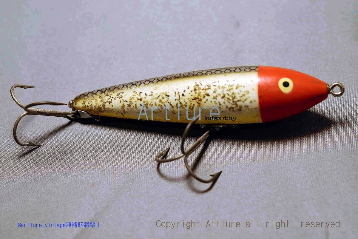 VINTAGE WOODEN LURE HEDDON ZARAGOSSA (7554-26 )USA MADE #OLDLURE #ARTLURE_VINTAGE #ヴィンテージルアー拍卖