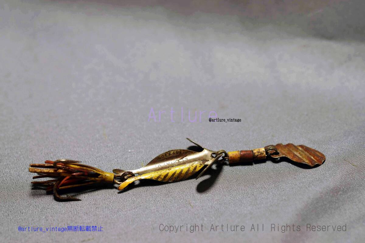 HORNET OH.USA C 1949年 SPINNING BATE (5736-16)VINTAGE RARE METAL LURE, 希少蒐集家向けヴィンテージメタルルアー、オールドルアー、拍卖