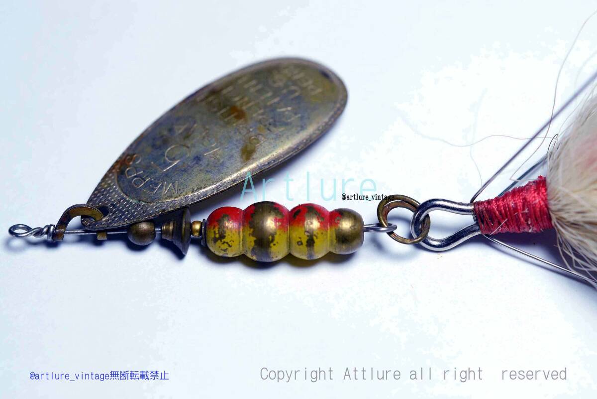 mepps aglip france spinner bait #5 (5750-130)VINTAGE RARE METAL LURE, 希少蒐集家向けヴィンテージメタルルアー、オールドルアー、拍卖