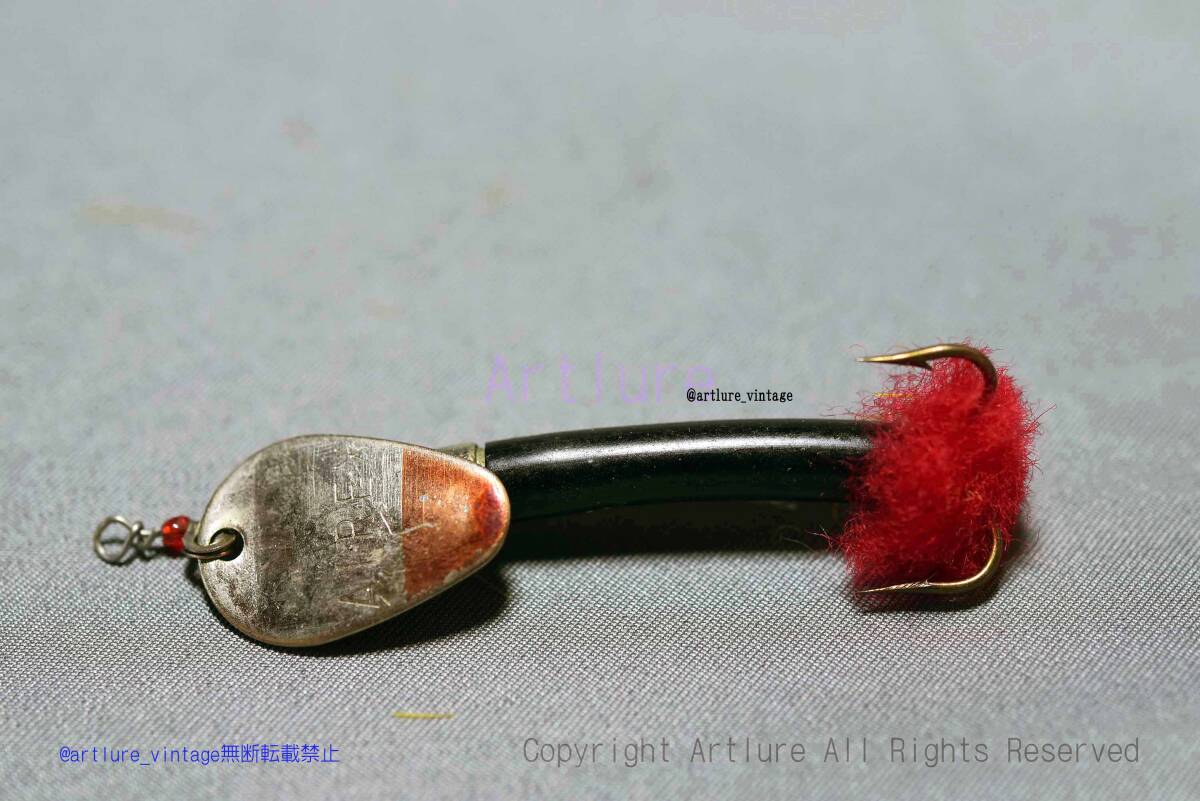 AIREX tube spinner c1950 N.Y.USA(5722-16)VINTAGE RARE METAL LURE, 希少蒐集家向けヴィンテージメタルルアー、オールドルアー、拍卖