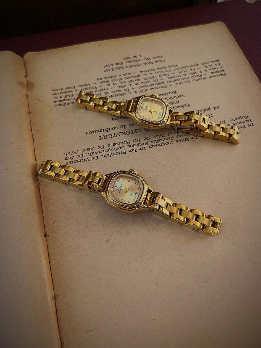 腕時計 レディース クォーツ フランスレトロ レディース時計 ウォータープルーフ 1個 ゴールド おしゃれ 誕生日プレゼント拍卖