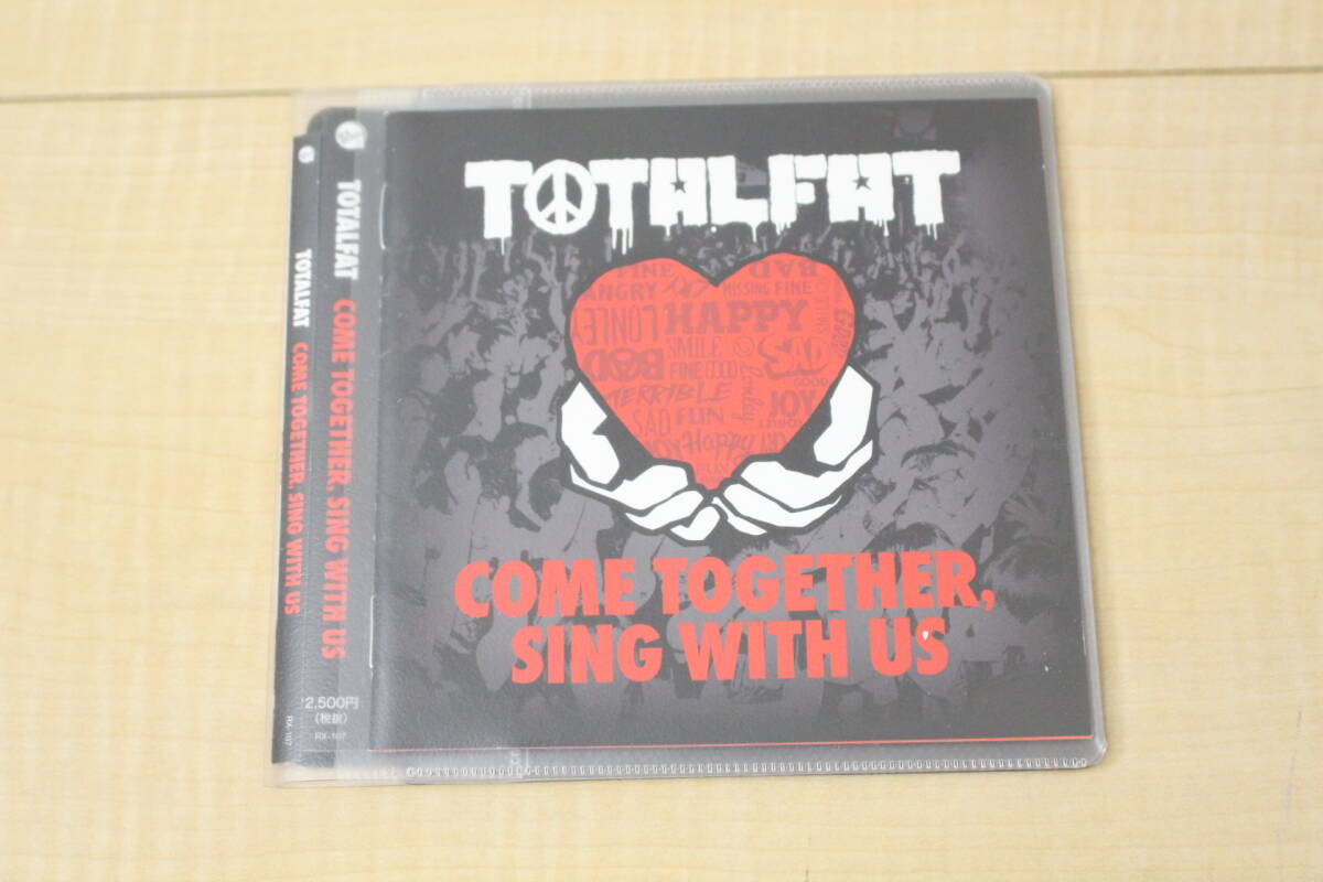 TOTALFAT / COME TOGETHER, SING WITH US CD 元ケース無し メディアパス収納拍卖