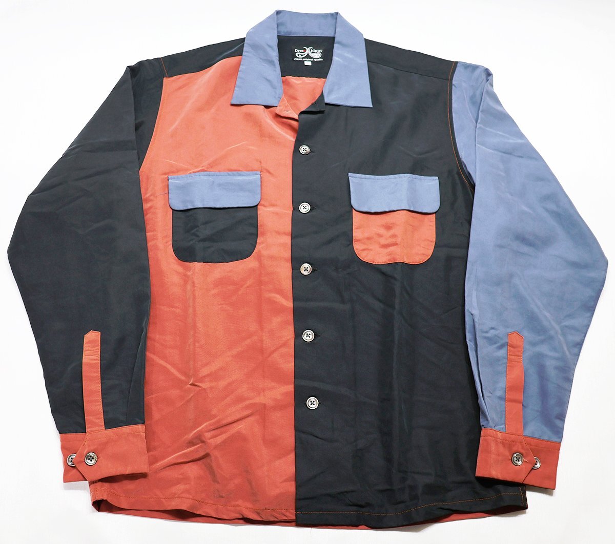 DRESS HIPPY (ドレスヒッピー) DH-SWING L/S SHIRT / スウィング レーヨンシャツ 美品 スモークピンク size L / クレイジーパターン拍卖