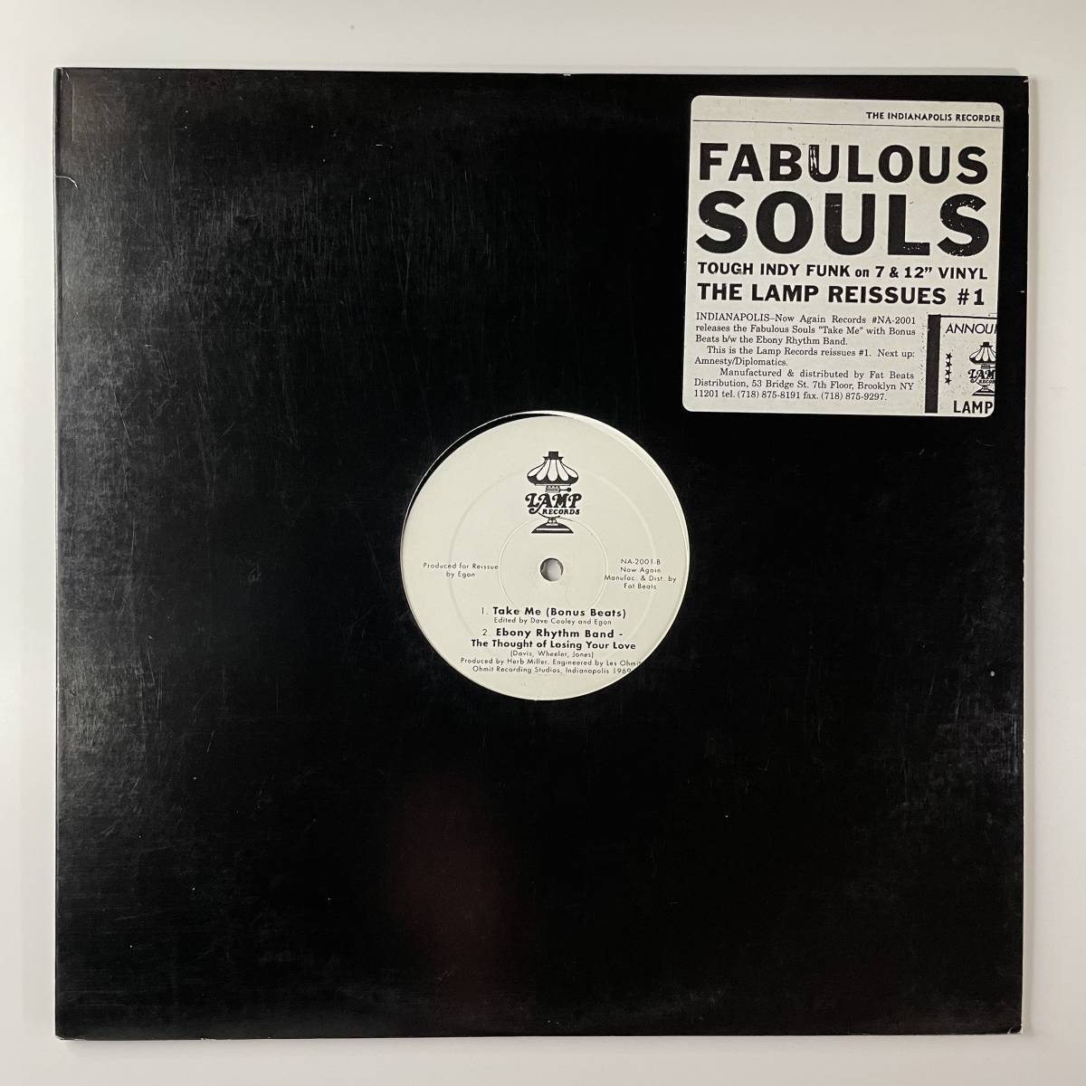 Fabulous Souls / Ebony Rhythm Band - Take Me / The Thought Of Losing Your Love拍卖