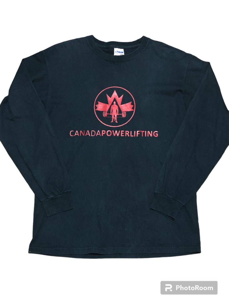 CANADAPOWERLIFTING 長袖Tシャツ Mサイズ 黒拍卖