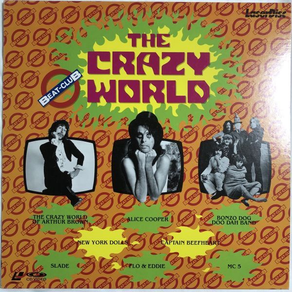 レーザーディスク LD BEAT-CLUB 黄金のロック伝説 / The Crszy World / 西ドイツ / Alice Cooper , Slade , bonzo dog doo dari band拍卖