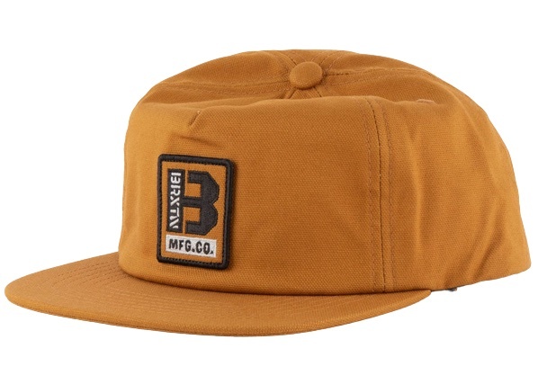 Brixton Builders MP Snapback Hat Cap Golden Brown キャップ 拍卖