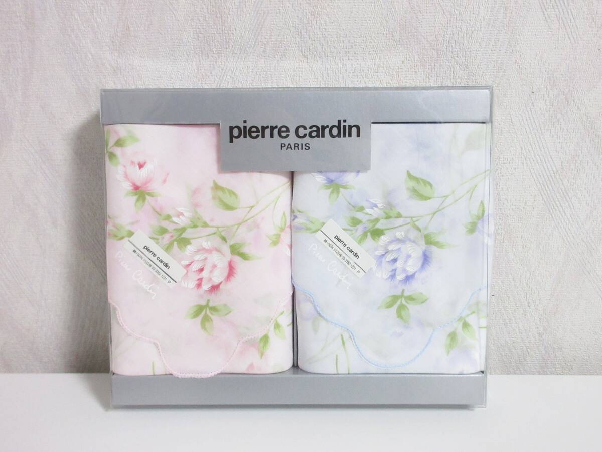 未使用 Pierre Cardin ピエールカルダン 花柄 ハンカチ 2枚セット kn1850拍卖