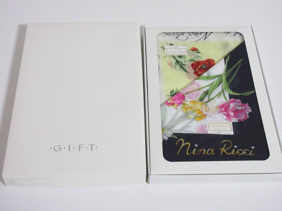 未使用 NINA RICCI ニナリッチ 花柄 ハンカチ 2枚セット yg5631拍卖