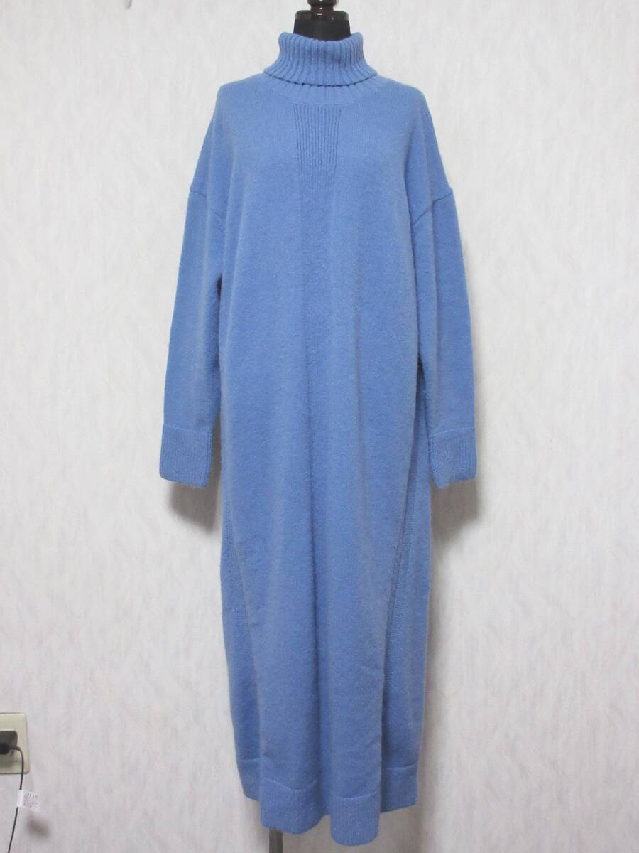 MELROSE メルローズ ロング丈 ニット ワンピース ブルー系 A0716KA617 irmri kn1841拍卖