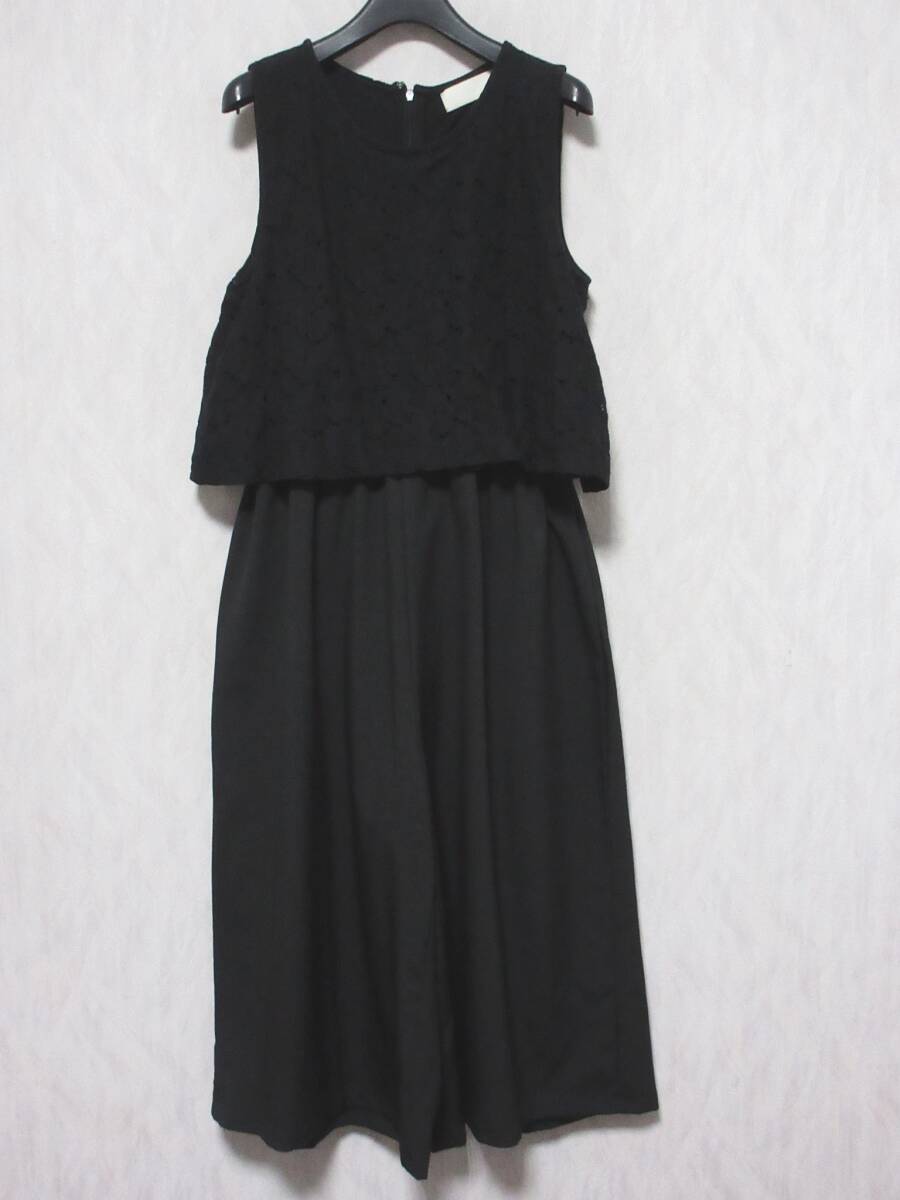 URBAN RESEARCH アーバンリサーチ レース ノースリーブ オールインワン WL-314070150A レディース one ブラック irmri kn1842拍卖