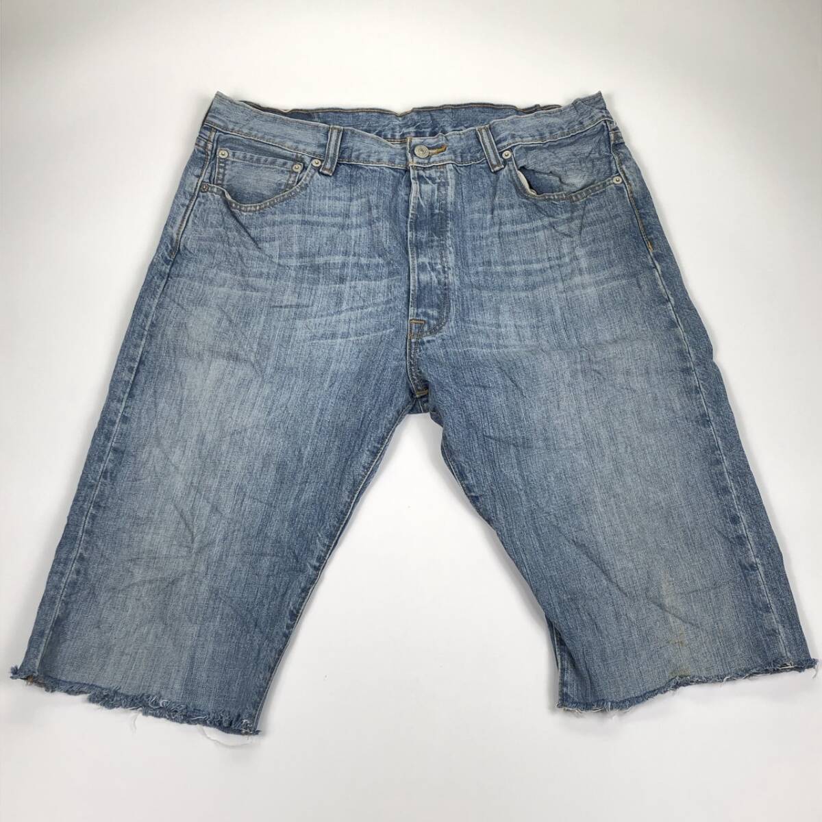 W36 Levi's 501 カットオフ ショートパンツ ボタンフライ インディゴブルー リユース ultrampa bm0540拍卖