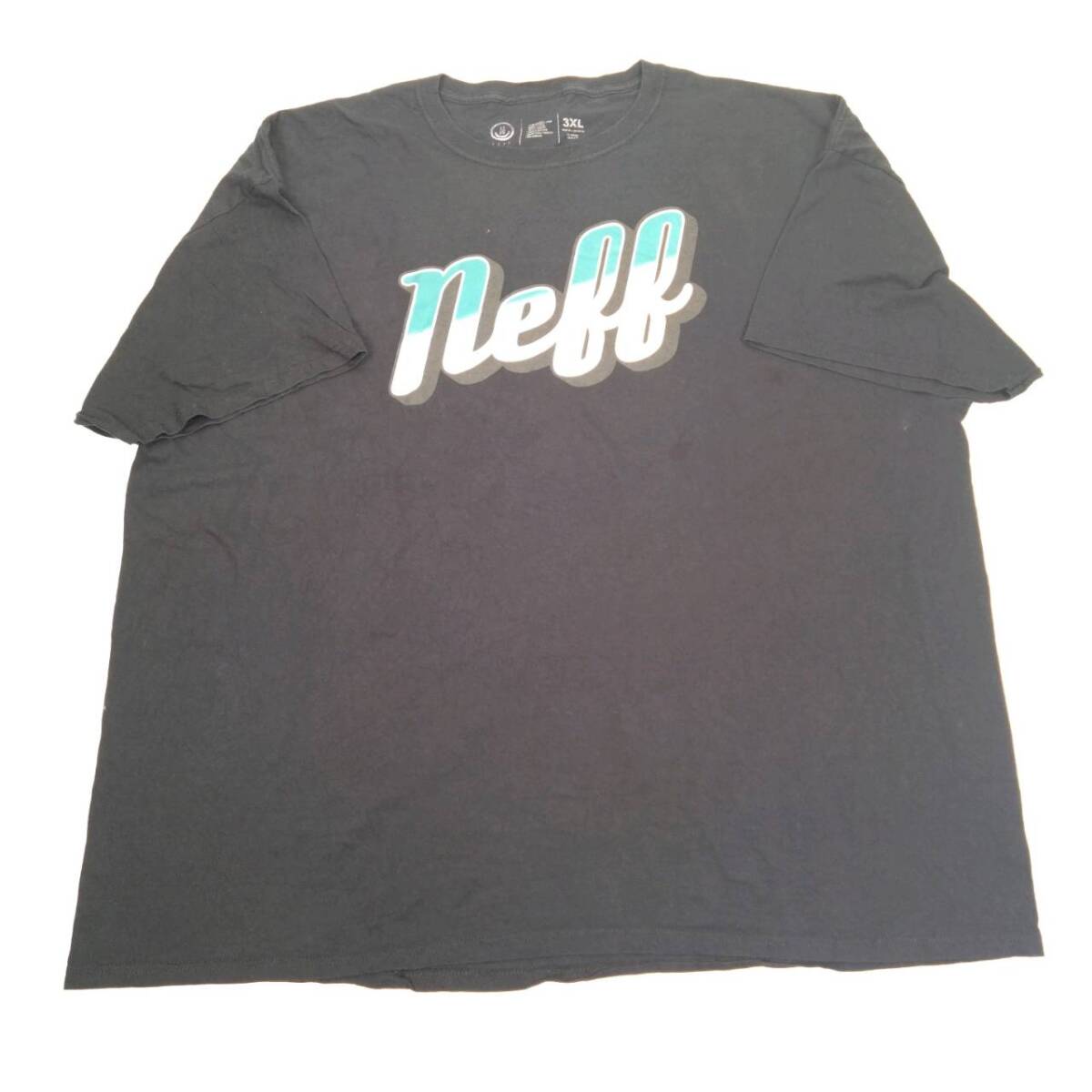 3XL NEFF ネフ Tシャツ ロゴ ブラック 丸首 半袖 リユース ultramto ts2059拍卖