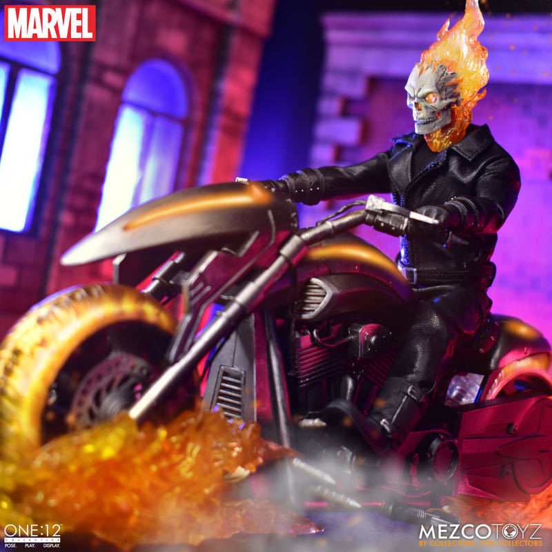 Mezco Toyz One:12 ゴーストライダー & ヒルバイク 未開封新品 Ghost Rider & Hell Cycle Set メズコトイズ マーベル 検) ホットトイズ拍卖