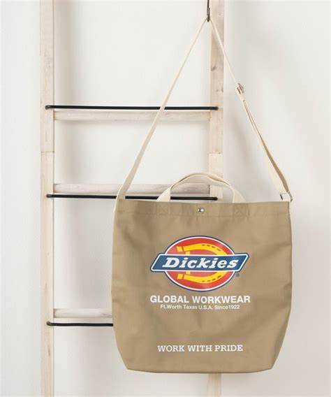☆匿名発送☆新品タグ付き ブラウン ディッキーズ ショルダーバッグ Dickies LOGO TC CANVAS 2WAY SHOULDER BAG トート A4 12L 肩掛け拍卖