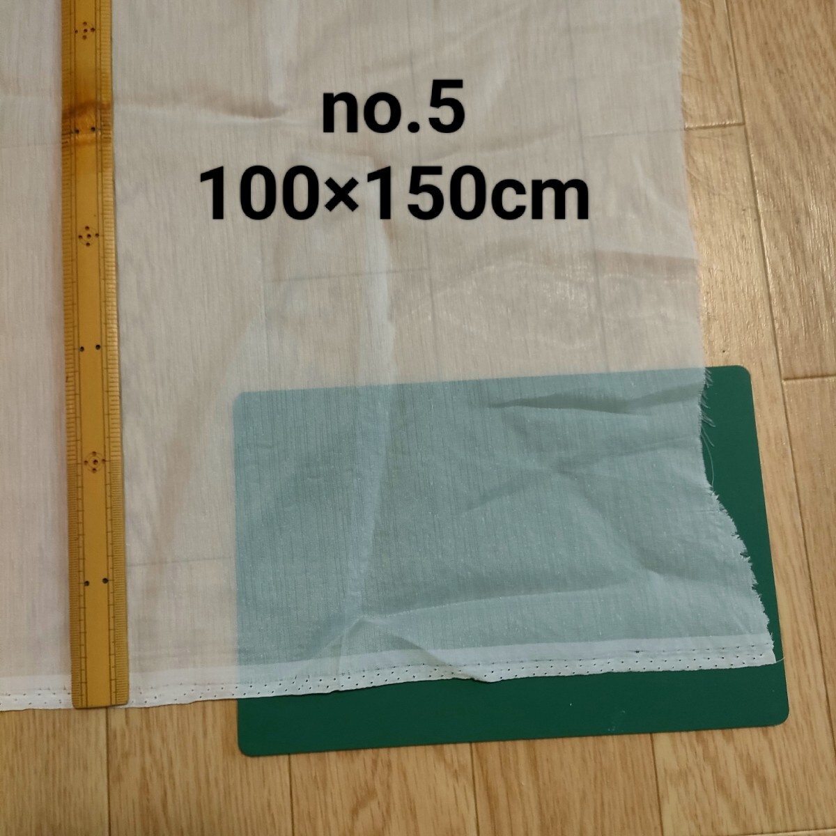 no.5 レースカーテン はぎれ約100×150cm白 真っ白ではなくオフホワイト、アイボリー系 カフェカーテン 訳あり 難あり ハンドメイド拍卖