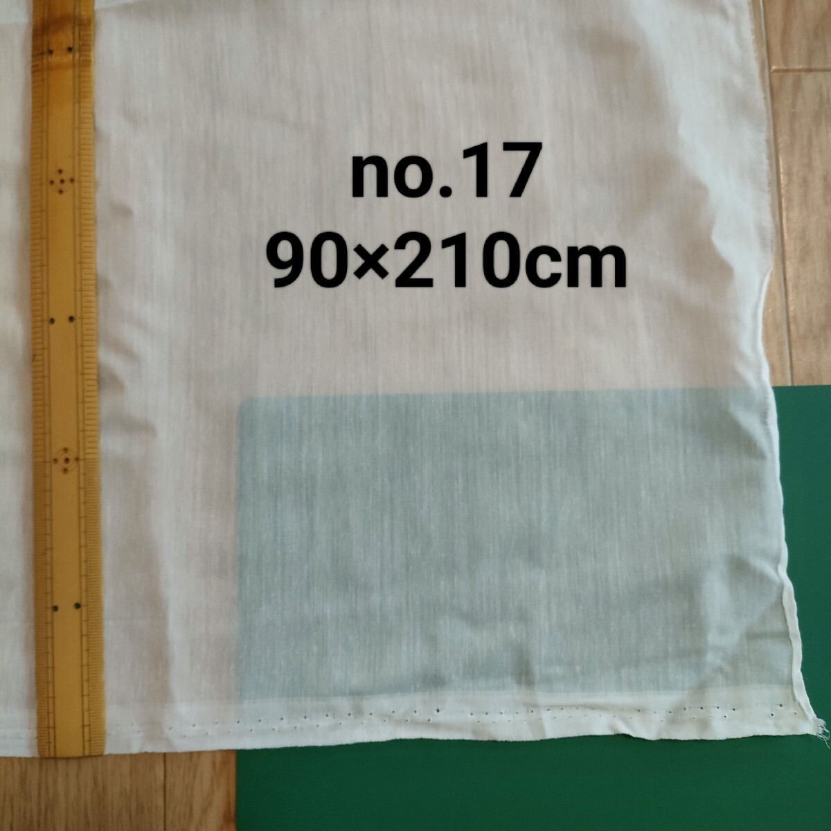 no.17 レース カーテン はぎれ約90×210cm 白 真っ白ではなくオフホワイト、アイボリー系 訳あり 難あり ハンドメイド カフェカーテン拍卖