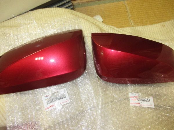 残りわずか!【未使用 トヨタ 純正】ヴェルファイア 30系 アウターミラーカバー 左右セット ダークレッドマイカメタリック拍卖