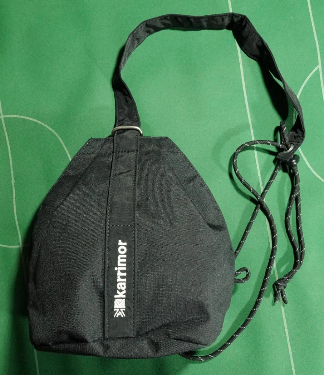 ▲Karrimorカリマー ナイロン素材 2WAY ハンドバッグ ボディバッグ バケット ショルダー ブラック 美品!!!▲拍卖