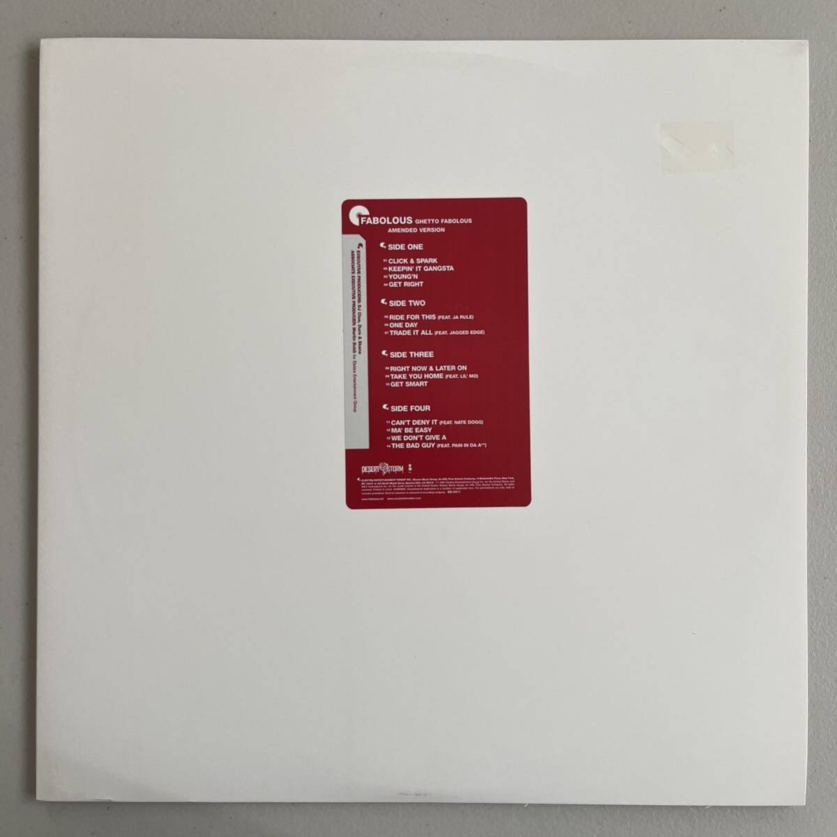 Fabolous - Ghetto Fabolous (USオリジナル/プロモ/Promo/2LP)拍卖